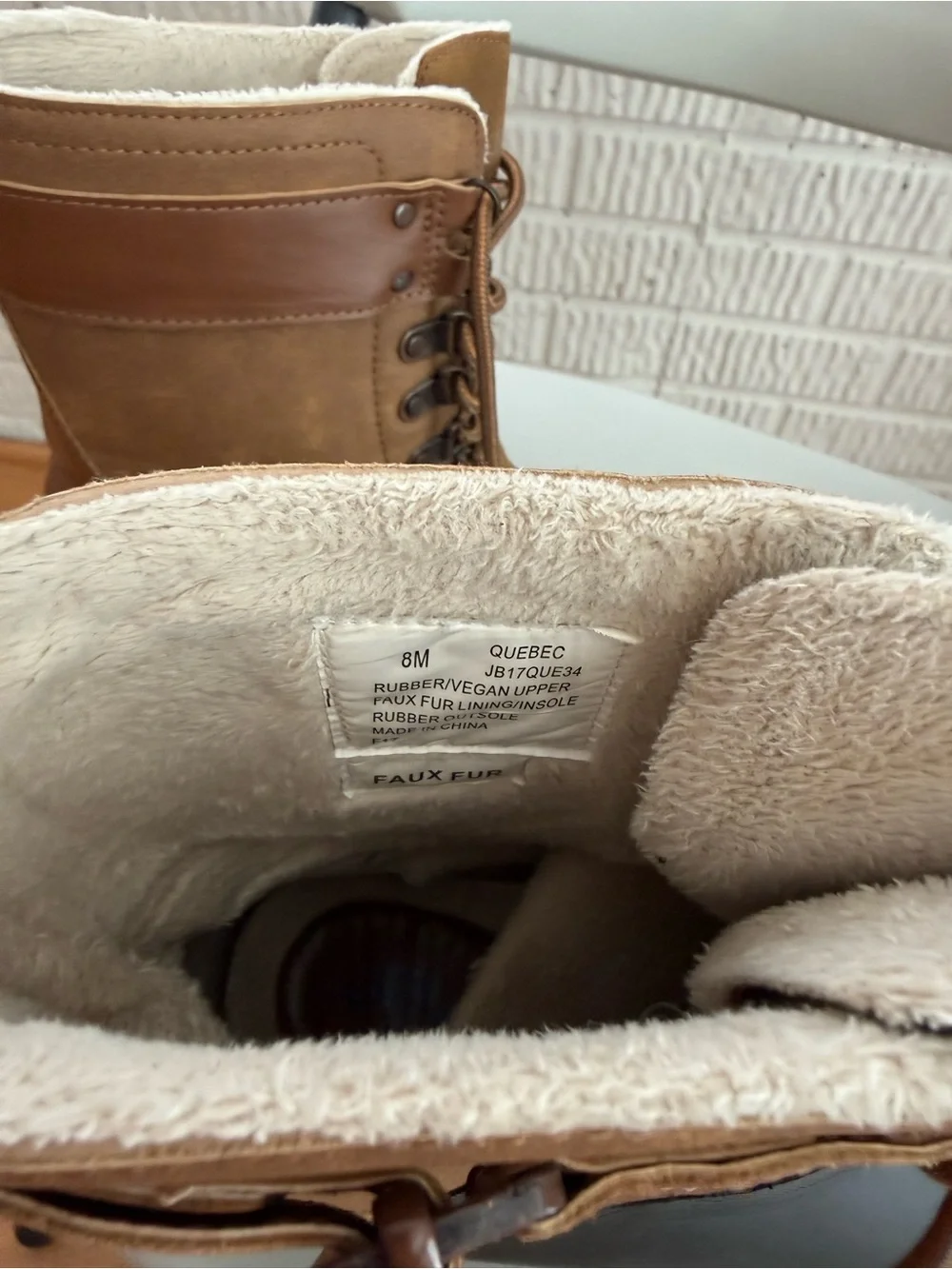 JBU Women's Brown and Black Lace-Up Insulated Duck Boots